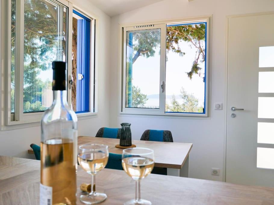 Maisonnette Avec Vue Sur La Mer Exceptionnelle Carqueiranne Dış mekan fotoğraf
