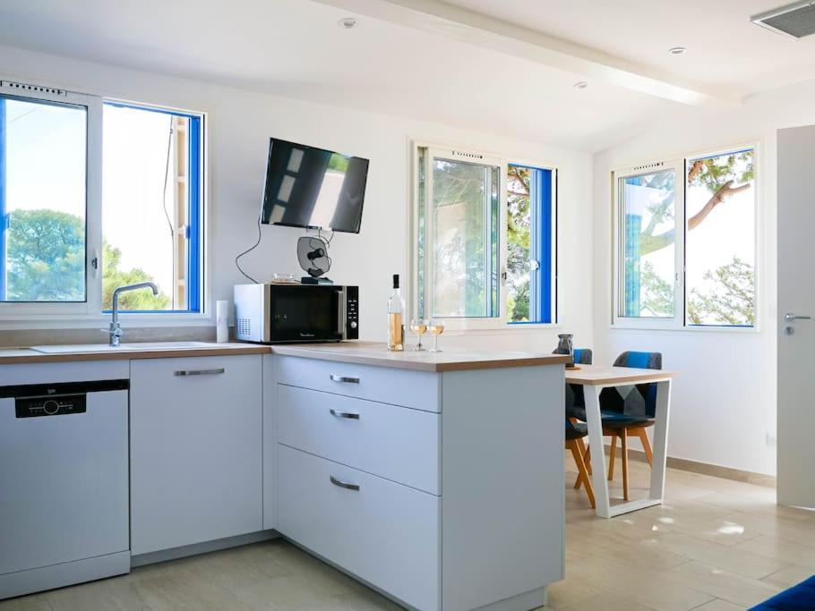 Maisonnette Avec Vue Sur La Mer Exceptionnelle Carqueiranne Dış mekan fotoğraf